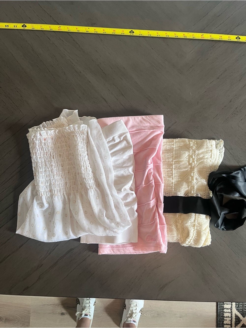 4 vintage strapless tops
